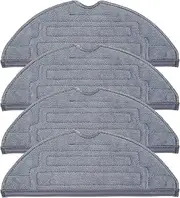 [YBVABE] Mop Pads for Roborock S8 / S8+ Series / S7 MaxV Ultra / S7 MaxV Plus / S7 MaxV /S7 Pro Ultra / S7 / S7+ Robot Vacuum - 4Pack Microfiber Mopping Pad Replacement Accessory