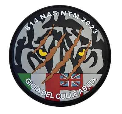 ROYAL NAVY AIRFORCE 814 SQN MERLIN HELI NATO TIGER MEET 2023 ITALY PVC PATCH