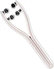 MUSISALY 1Pc Face Massager Roller Ergonomic Beauty Tool for V Face Lifting and Skin Firming Compact Portable Design for Body Face Massage Orange