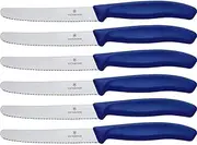 Victorinox Wavy Edge Steak and Tomato Knife, Blue, 6.7832.6