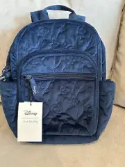 Vera Bradley Beauty & The Beast Bonjour Belle Velvet Blue Small Backpack