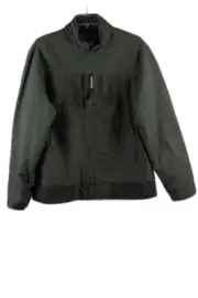 Dri-Duck Power Move Green Men's Bomber Lined Jacket Front Zip Closure Large