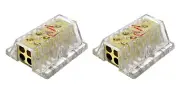 PB-1448 4 Gauge to 8 Gauge Ground or Power Distribution Blocks Gold Finish 2 PCS
