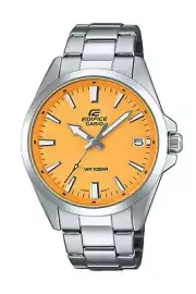 CASIO EDIFICE EFV-100DJ-9AJF Yellow Dial Elegant Stainless Steel Men Watch New