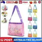 Portable Kids Beach Bag Mesh Toy Shell Collecting Bags Sand Towels Tote For Kids