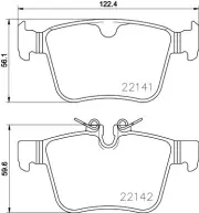 REAR BRAKE PAD SET DISC BRAKE FITS: LAND ROVER RANGE ROVER EVOQUE 2.2 D 4X4/2