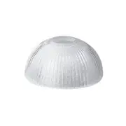 Ribbed Glass Shade in White Superlux Lighting - Q585-AC