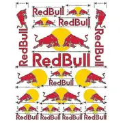 Red Motorcycle Stickers - And Tank Decals In Red FG101