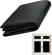 Black Out Shades Stick on - Window Sun Shades for Home,420D Oxford Cloth, Window Heat Blocker, Room Darkening Curtains, Window Shades for TV Room