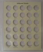 CAPS Album Jefferson Nickel Page 6 1985S-1994S for Air-Tite Capsules 2055-6
