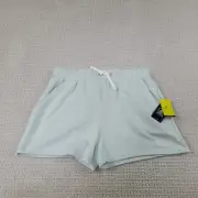 Volcom Shorts Youth XL Blue Bermuda Cotton Stretch Waist Drawstring Pockets NWT