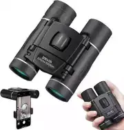 300X25 Binoculars for Adults and Kids, High Powered Mini Pocket Binoculars with