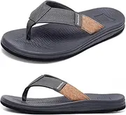 [QUICK SURF] Men Sandals Flip Flop With Orthotic Arch Support Comfort & Lightweight for Indoor Outdoor