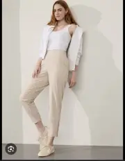 Athleta Brooklyn Heights Joggers Beige Size 2 NWT RT$99