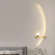 Modern LED Wall Lamp Minimalist Stripes Wall Sconce Bedside Home Lighting Luster