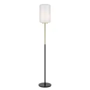 Korova Floor Lamp, White Marble, Brass, Opal Matte