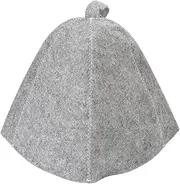 Sauna Hat, Grey Felt Bath Hat Russian Wool Banya Hat, Ukrainian Head Absorbent Sauna Cap for Men Women Sauna Shower Bath Steam Room Accessories