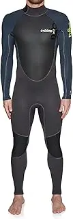 C-Skins Element 3/2mm 2019 Back Zip Wetsuit Small Anthracite Bluestone Lime