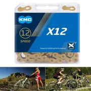 KMC X12 12 Speed Chain Gold 126 Links Road MTB Mountain Bike Bicycle For Shimano