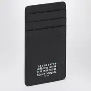 [Maison Margiela] Vertical card holder Four Stitches black One size Black
