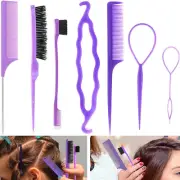 7 Pcs Styling Hairbrush Set, Bristle Hairbrush, Hair Comb, Slick Hair Brush, Edg