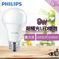 在飛比找PChome24h購物優惠-【Philips 飛利浦】超極光 9W LED燈泡 -晝光色