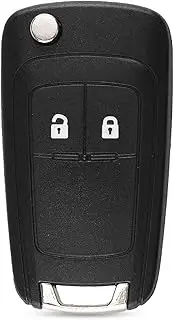 FLJKCT 2 Button Key Protective Shell Flip Folding Remote Key Shell,for OPEL Vauxhall Insignia Astra