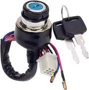 Ignition Key Switches for Suzuki AX100 125cc 150cc 250cc 300cc AX 100 Motorcycle ATV 9 Pin with 2 Wires Electric Door Lock Plug Ignition Key Switch Ignition Barrel Key Switch