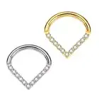 Nose Rings Stylish G23 Titanium Nose Jewelry Septum Hoop for Various Piercings