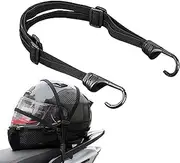 [Generic] Motorcycle Straps | Retractable Luggage Fixed Strap - Tie-Down Straps with 2 Hooks, Multi-Function Elastic Rope, Securing Carry- Bags