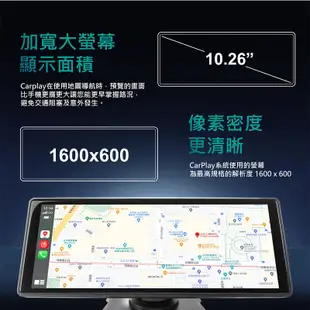 CORAL RX10 可攜式全無線CarPlay 10吋觸控螢幕 車用導航資訊娛樂整合系統 禾笙影音館