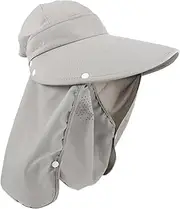 CANIGHT Sun Visor Hats Fishing Cap Sunshade Hat Fishing Hat Hiking Protection Hat Neck Flap Hat Outdoor Sun Hat Climbing Sun Cap Wide Brim Hat Summer Breathable Hat Acrylic