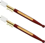 Be In Your Mind 2pcs Diamond Tip Glass Cutter Glass Cutting Tool Wood Handle Glass Cutter Window Mirror Glazing Cutting Tool for Glass/Tiles/Mirror/Mosaic
