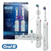 Smart 5 5000 Electric Toothbrush AU STOCK with White Dual Handle 2 Pack Oral-B