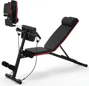 Adjustable Weight Bench with Headrest, 300KG Load, Foldable Workout Bench Multi-purpose Strength Training Benches incline bench Exercise Equipment For Home Gym