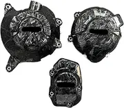 Engine Timing Part Covers for Kawasaki Z900 2017-2023 Carbon Fiber Texture Motocross Engine Decorate Shroud Cover Protector Set Engine Guards Starter Cover(Forging Lines)
