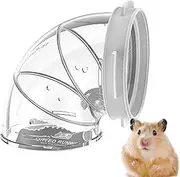 Hamster Tunnel Toy – Clear Cage Tube System for Small Pets, Fun Exercise Tubes for Mice and Gerbils | Multifunctional Hamster Cage Add-On, Sturdy Connectable Tube Playground for Small Animals