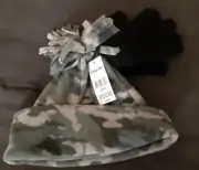 Kids Camo Hat And Black Glove Set, Osfm Fleece Hat And Glove Set, Winter Hat