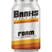 Banks Foam Pilsner Can 355mL