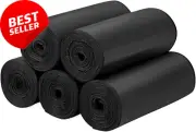 120 Biodegradable Bin Bags, 10L, Compostable, 2.6 Gallon, Black