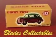 DINKY TOY 152 QUALITY REPRO BOX AUSTIN DEVON (green/pink) by Blades Collectables