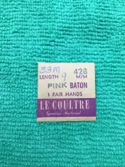 Jaeger Lecoultre Watch Pink Baton Hands Pair, 33-M