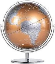 Vintage 10 Inch Rotating World Globe - Antique Table Top Geo Globe for Home Decor 720° Rotating(G)