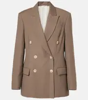 [Brunello Cucinelli] Brunello Cucinelli Double-breasted blazer AU 16 brown