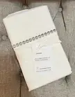 NWT Pottery Barn Foundations Standard Pillowcases Pearl Dot Embroidered Set Gray