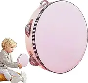 Kids Tambourine Drum,Professional Handheld Drum | Educational Percussion Music Instrument, 8 Inch Tambourines for Beginners