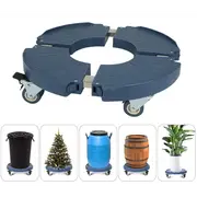 Heavy Duty Plant Pot Caddy Mover Trolley With 4 Wheels Garden Planter Stand