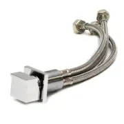 Elka Boat Geometric Shower Mixer Bulkhead Mount 16050 | Brass (Kit)