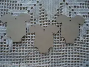 10 Kraft Brown Gift Swing Tags Favour Bomboniere Baby Shower Christening
