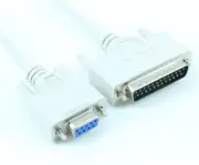 10ft Serial NULL-MODEM DB25 MALE TO DB9 FEMALE CABLE